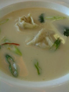 The Chefs' House - Ginger and Lemongrass Scented Chicken Wonton Soup